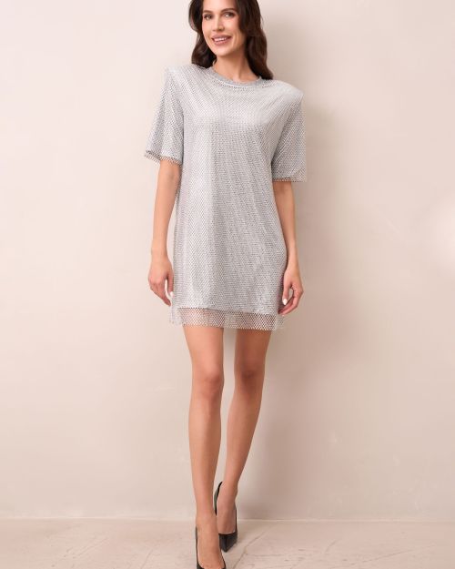 Crystal net dress