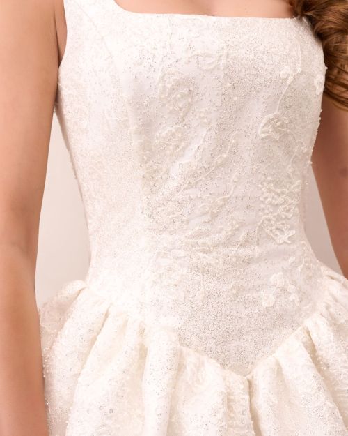 Glitter puff dress